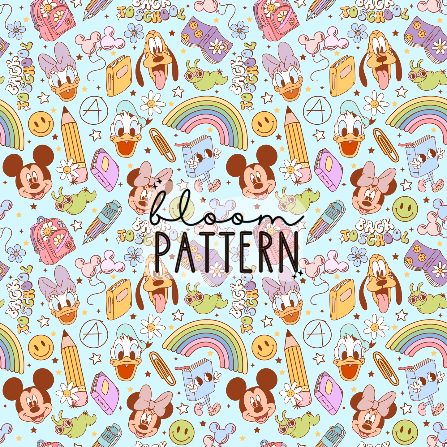 Back to School Magical Seamless Pattern