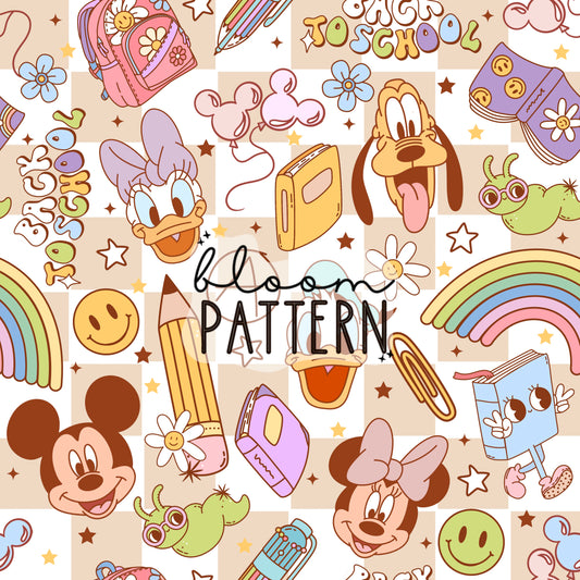 Back to School Magical Seamless Pattern