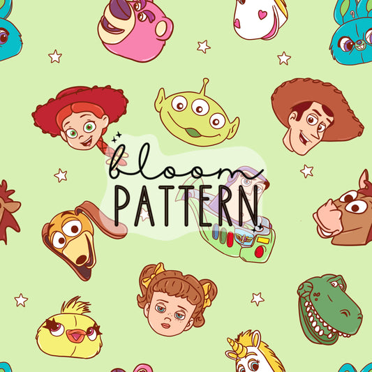 Toy Friends Seamless Pattern