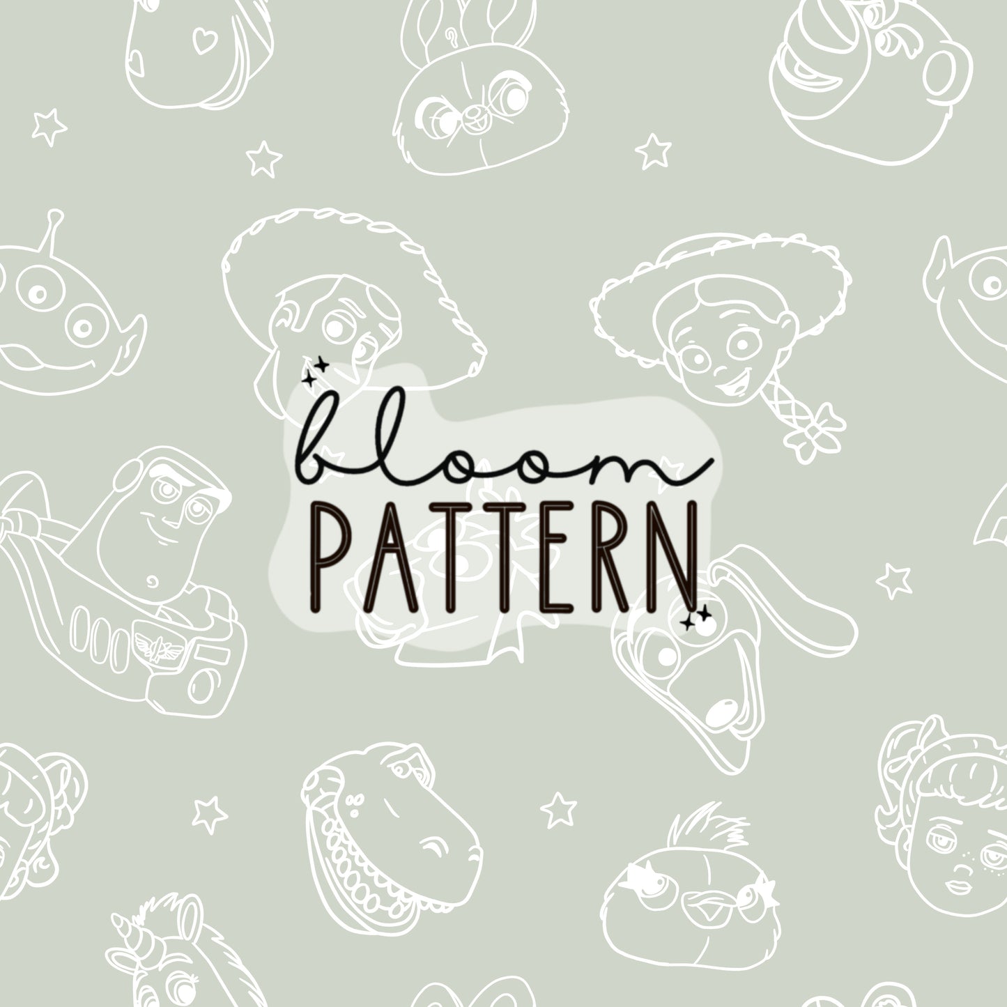 Toy Friends Seamless Pattern