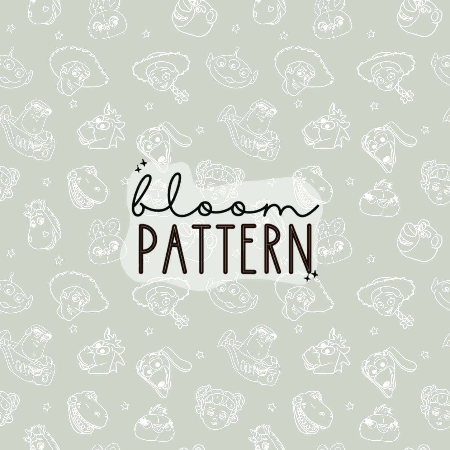 Toy Friends Seamless Pattern