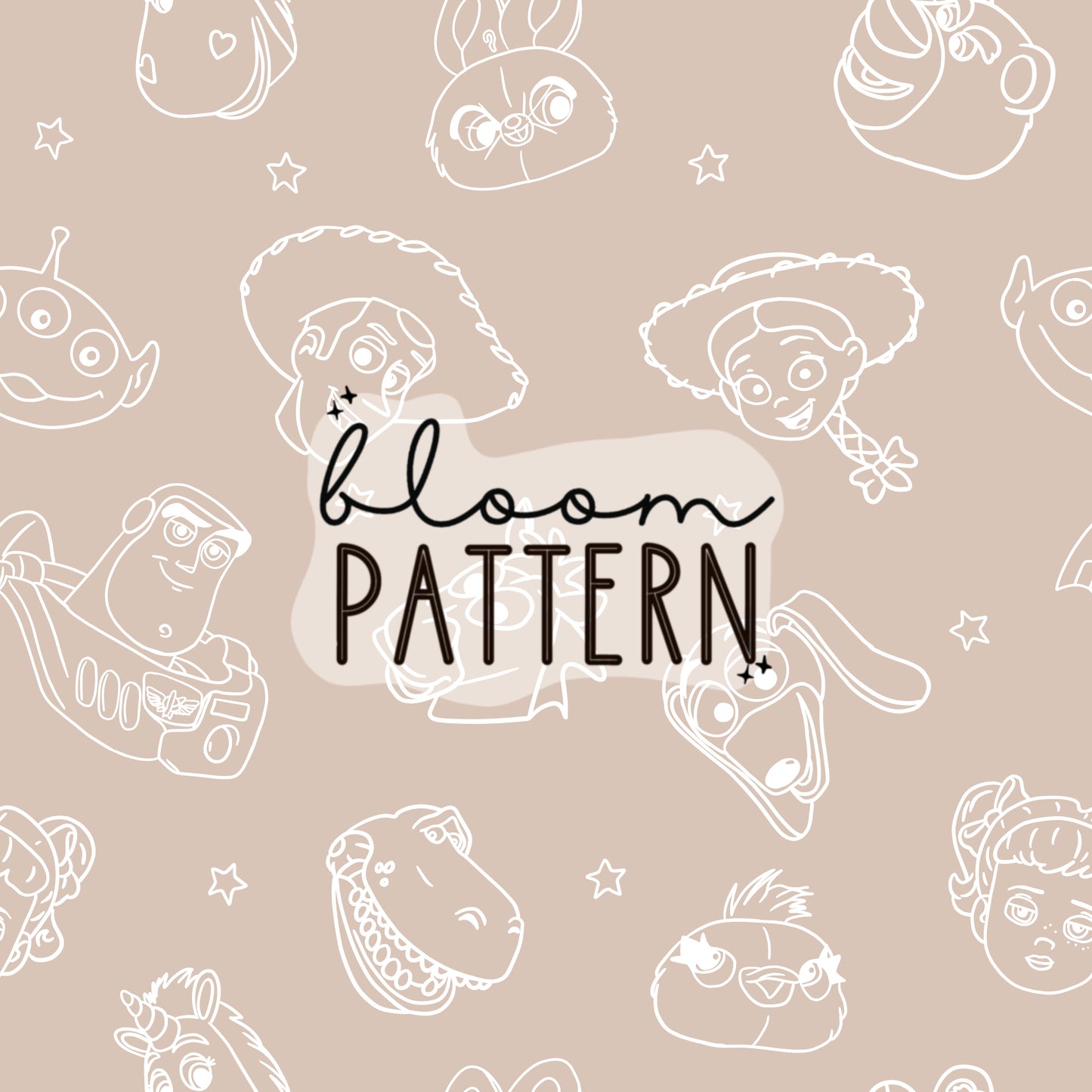 Toy Friends Seamless Pattern