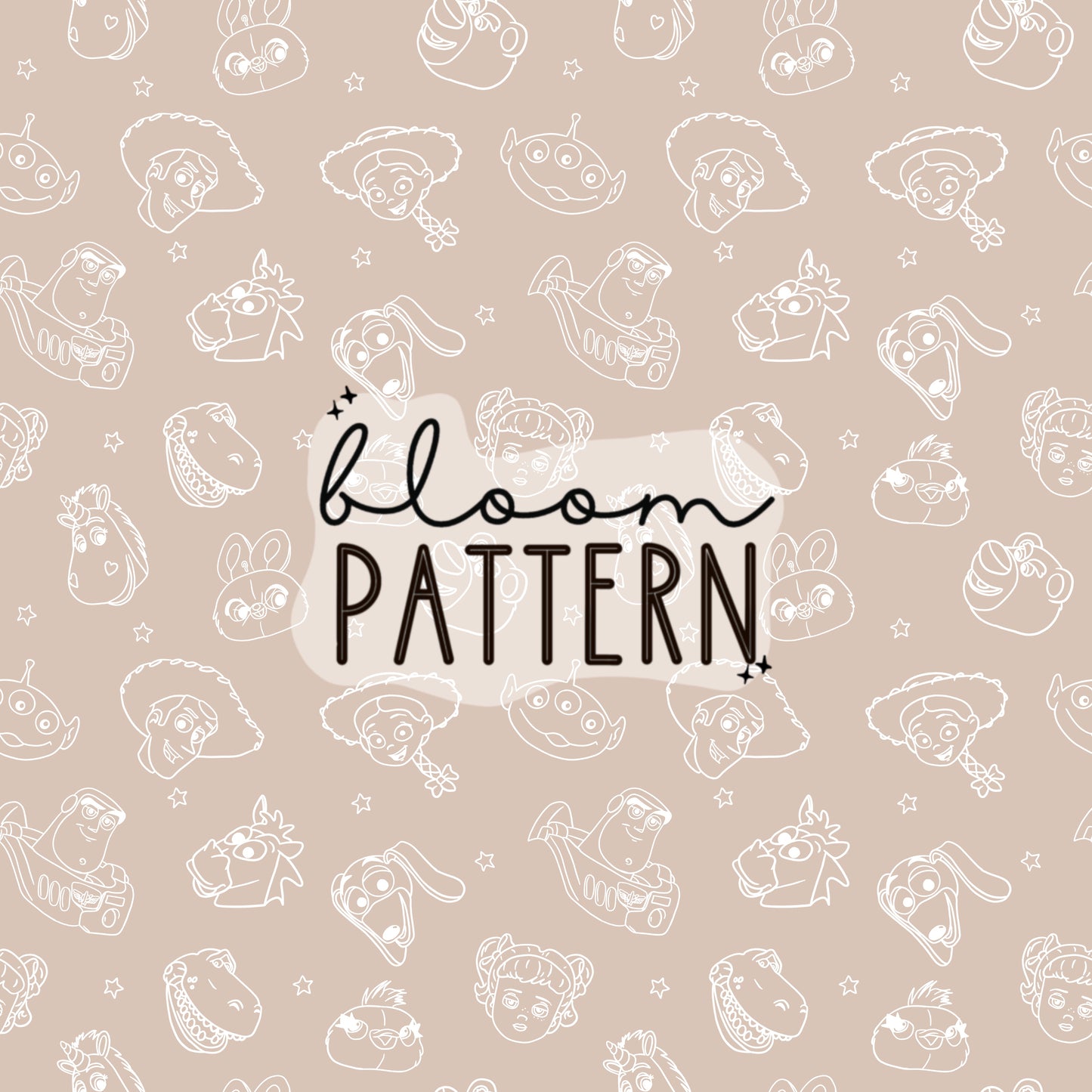 Toy Friends Seamless Pattern