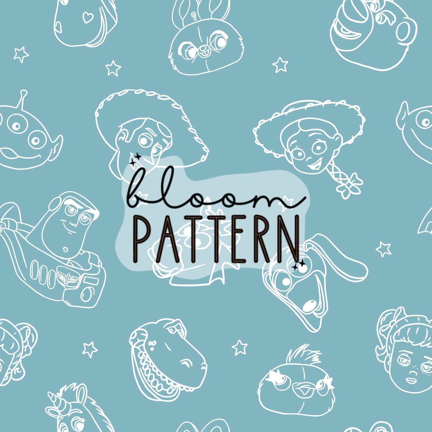 Toy Friends Seamless Pattern