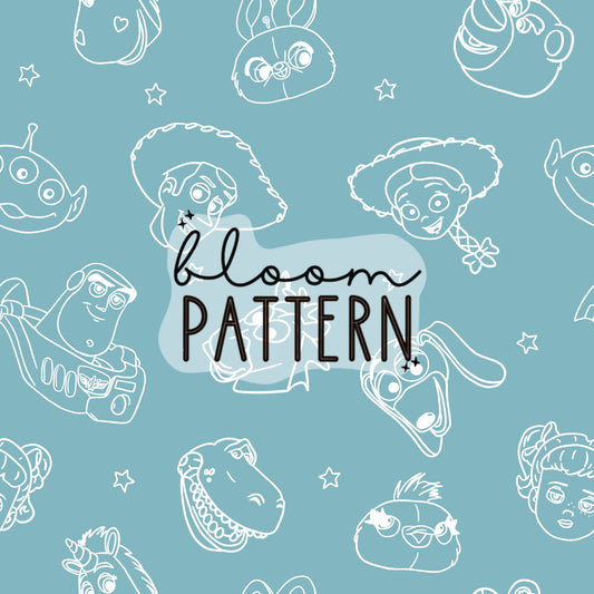 Toy Friends Seamless Pattern