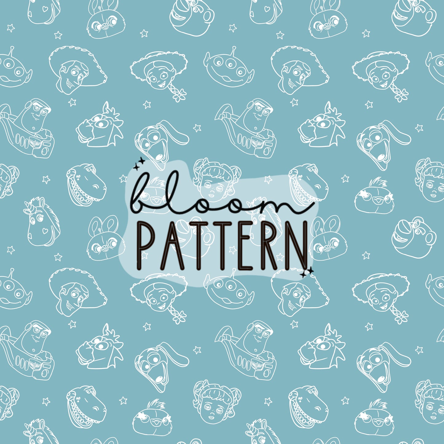 Toy Friends Seamless Pattern