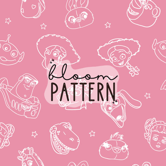 Toy Friends Seamless Pattern