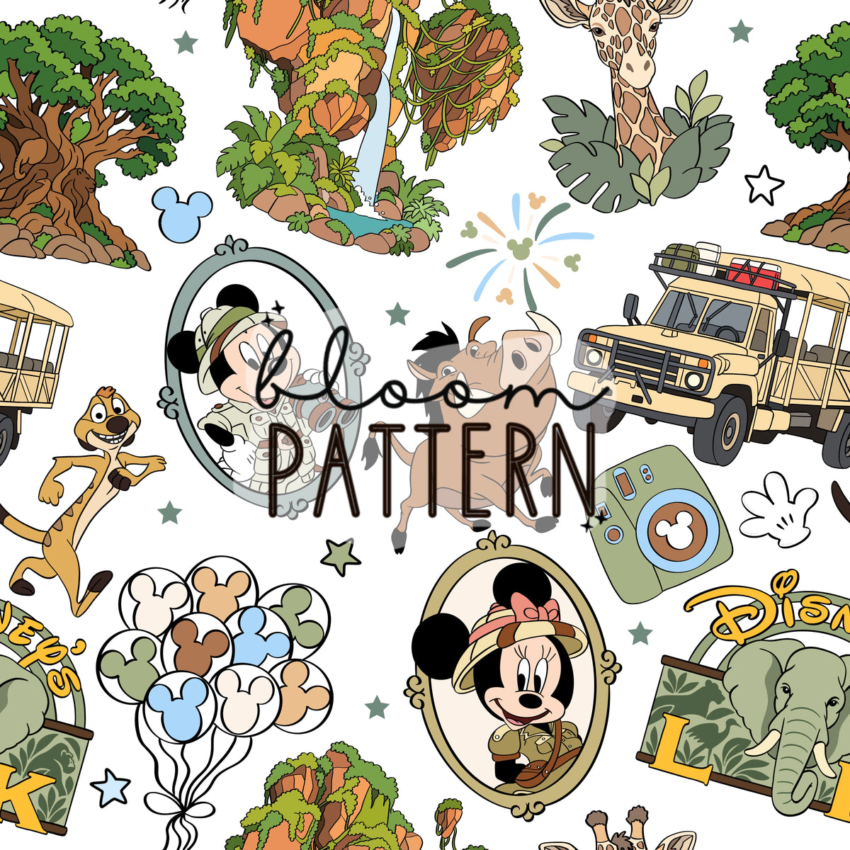 Animal Kingdom Seamless Pattern