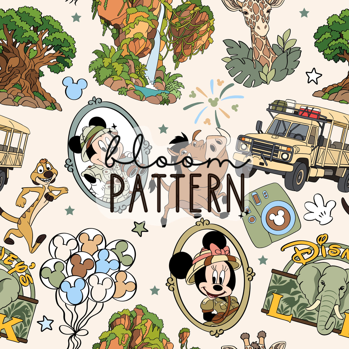 Animal Kingdom Seamless Pattern