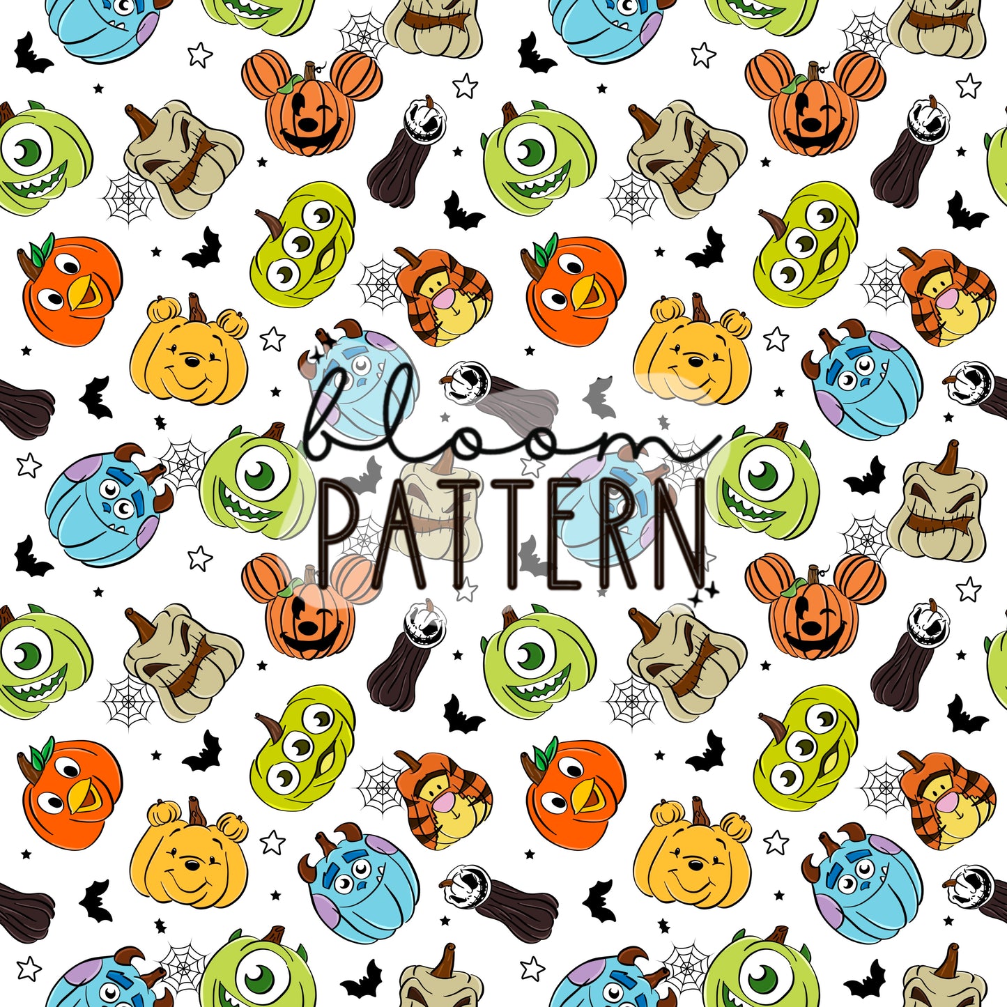 Pumpkin Halloween Seamless Pattern