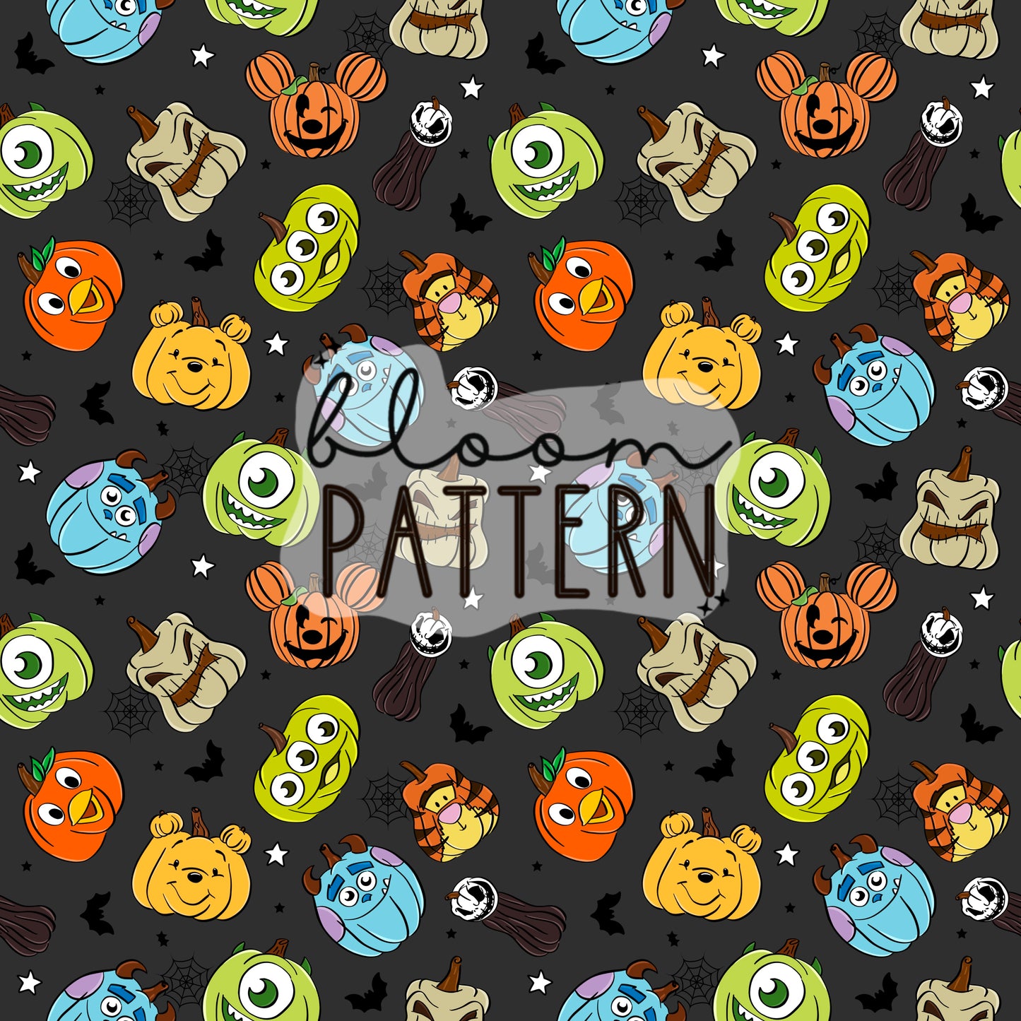 Pumpkin Halloween Seamless Pattern