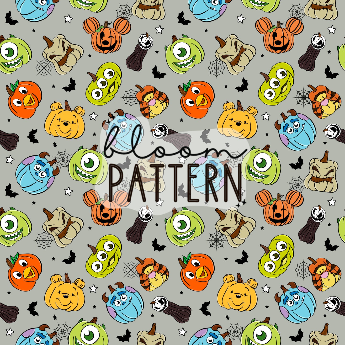 Pumpkin Halloween Seamless Pattern