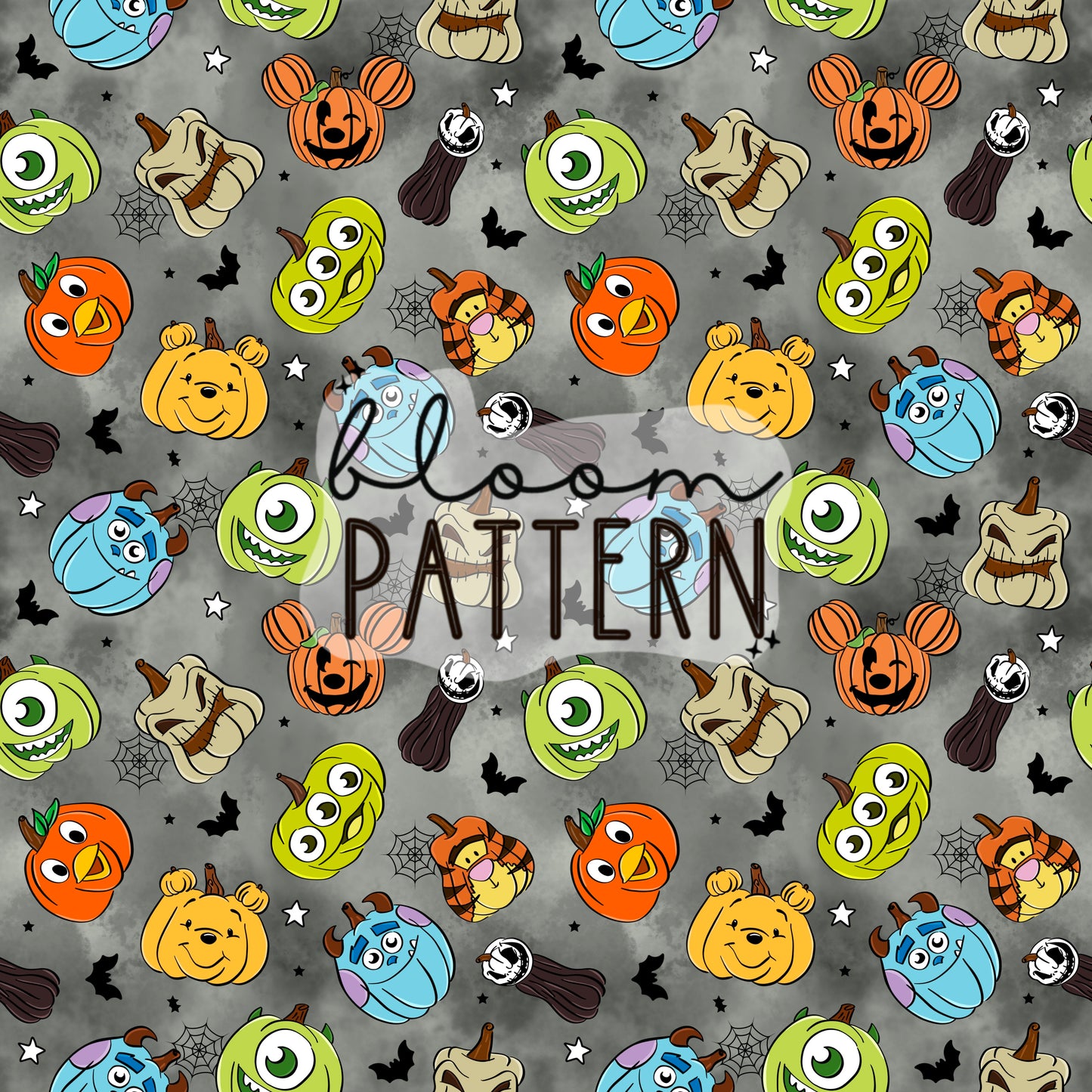 Pumpkin Halloween Seamless Pattern