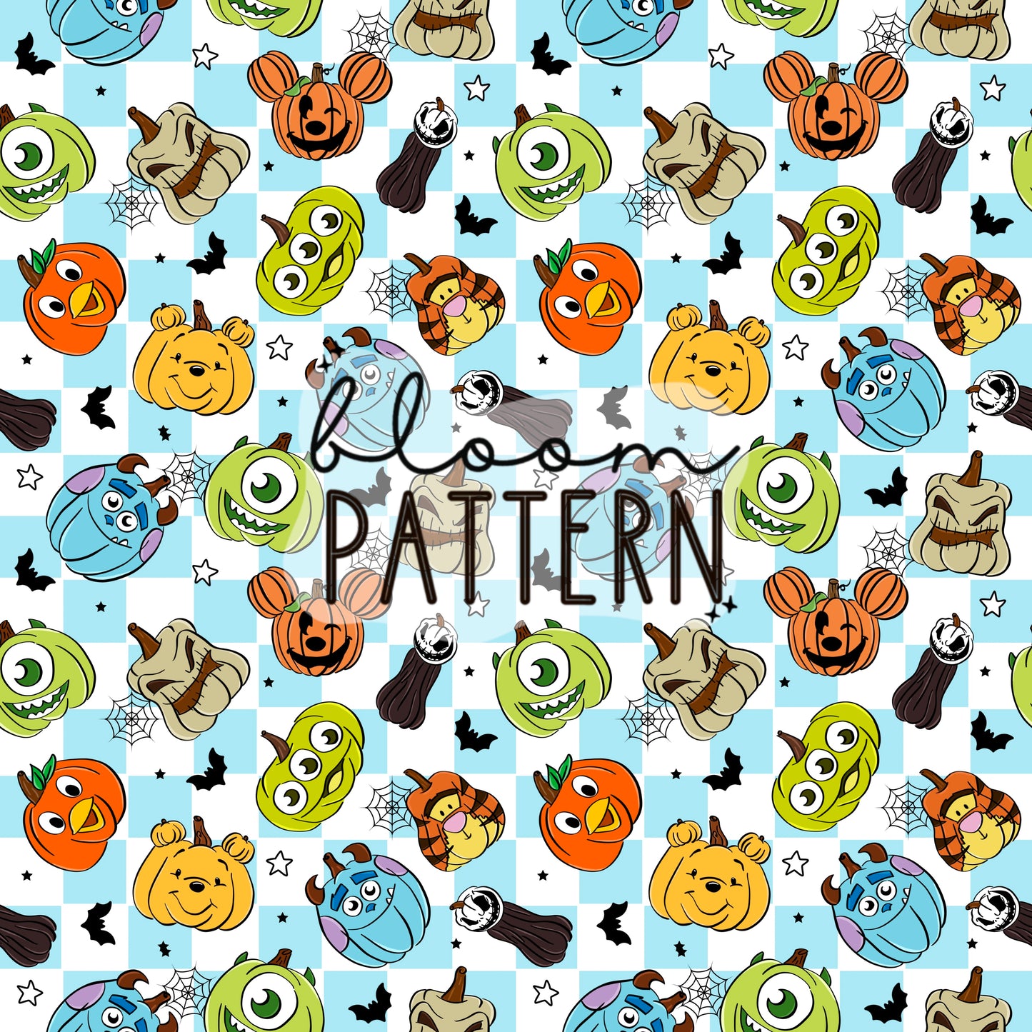 Pumpkin Halloween Seamless Pattern