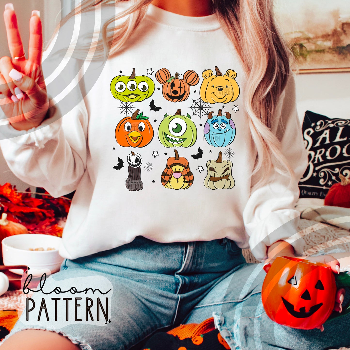 Pumpkin Halloween Sublimation Design