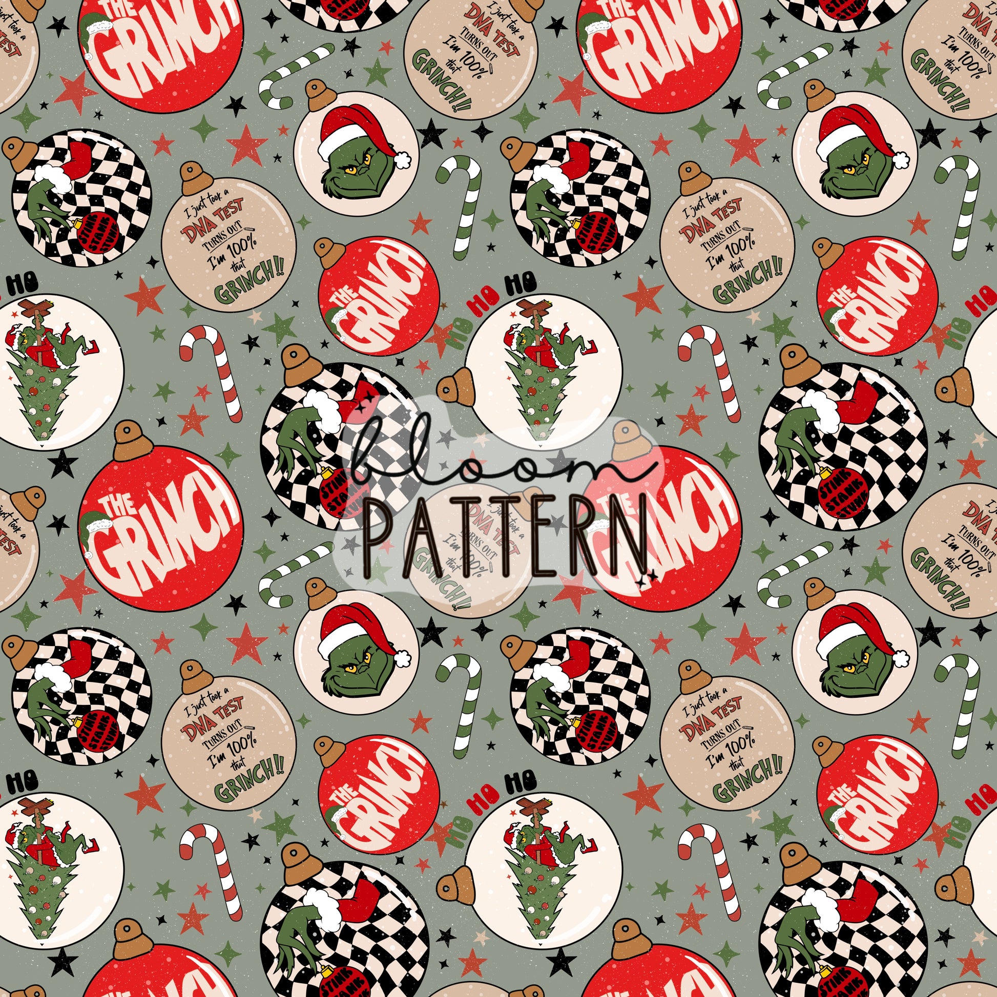 Grinch Christmas Seamless Pattern – Bloom Patterns