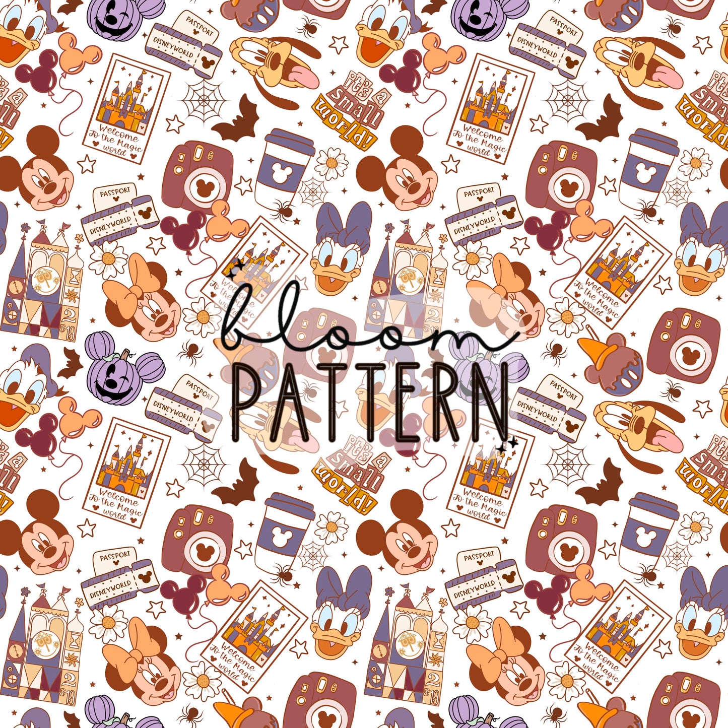 Halloween Magical Trip Seamless Pattern