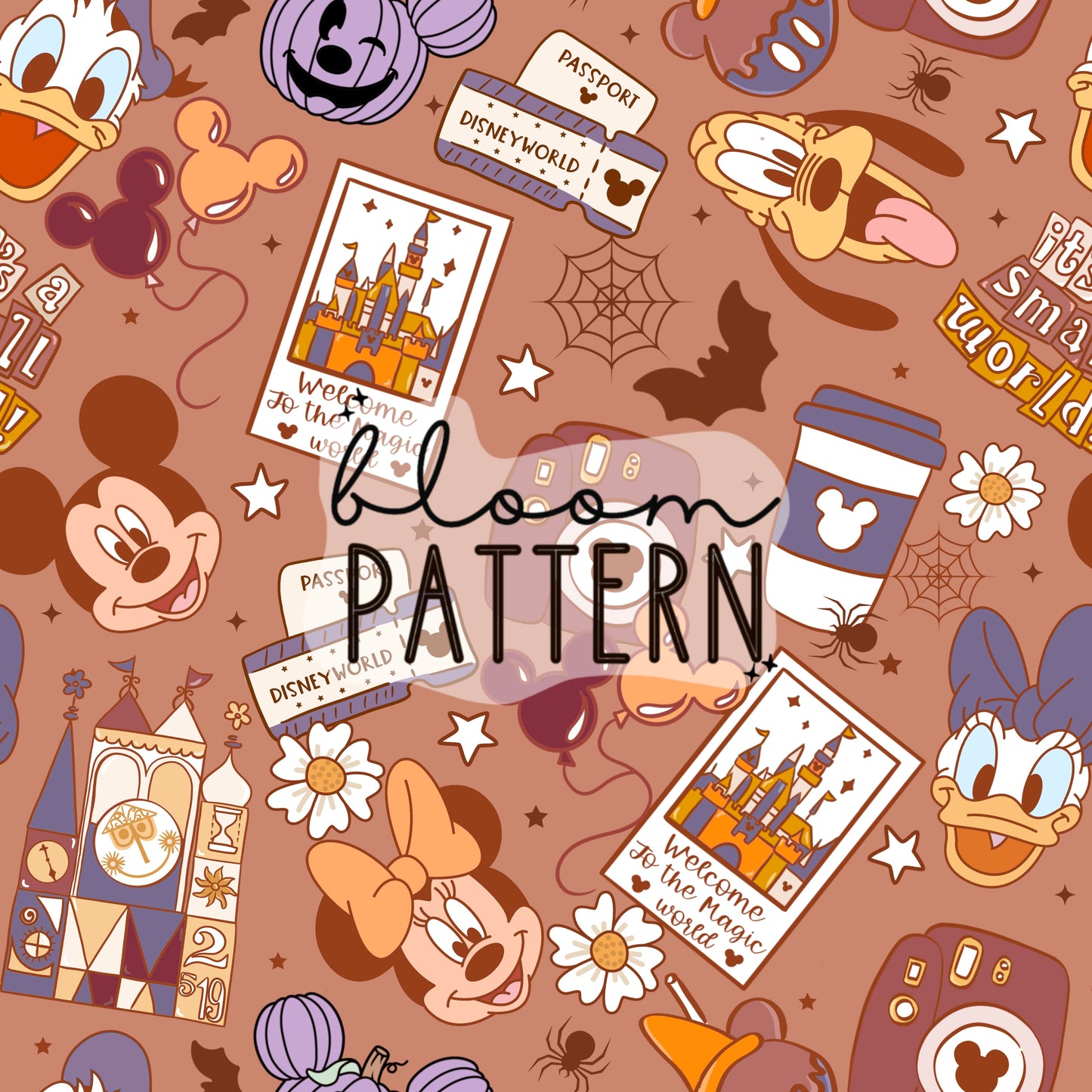 Halloween Magical Trip Seamless Pattern