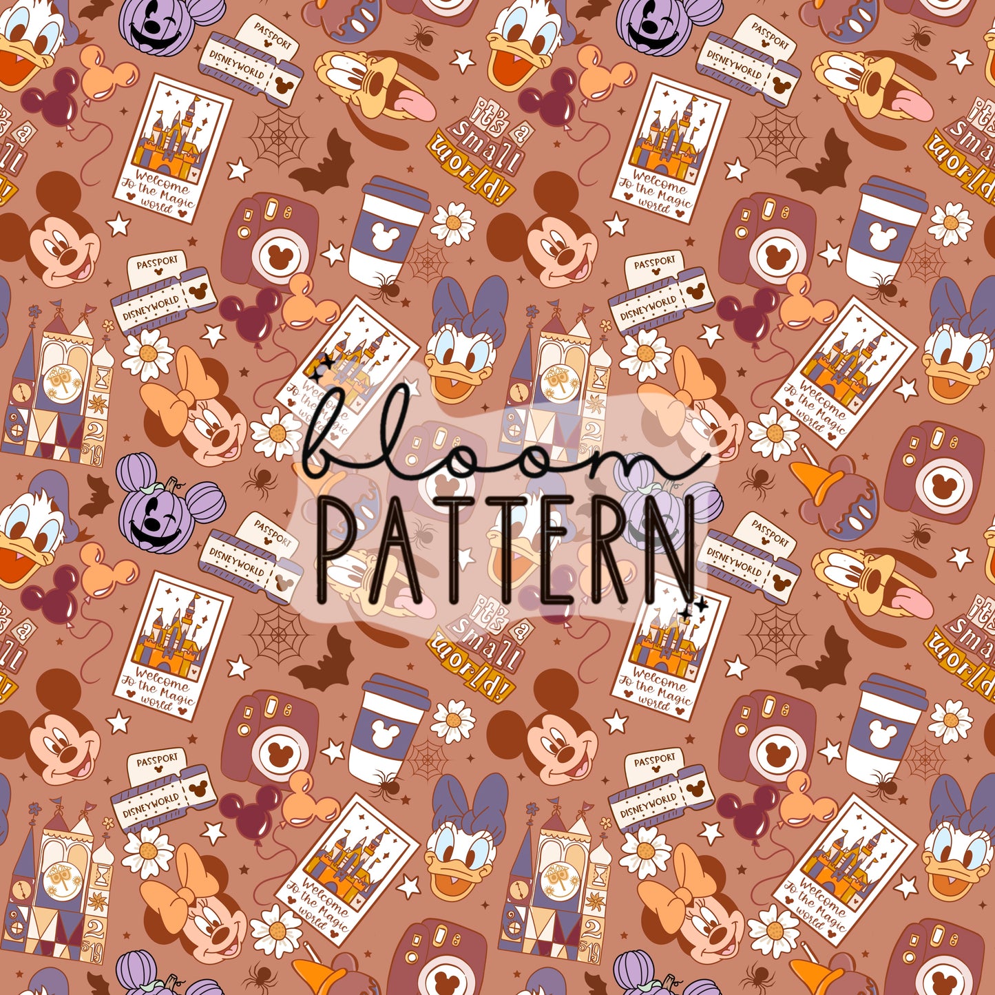 Halloween Magical Trip Seamless Pattern