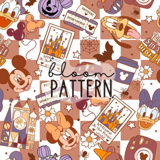 Halloween Magical Trip Seamless Pattern