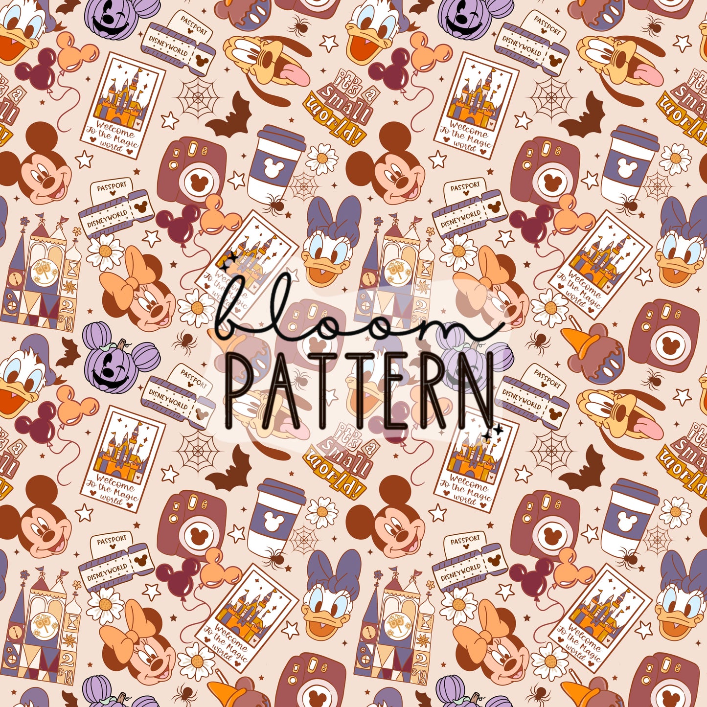 Halloween Magical Trip Seamless Pattern