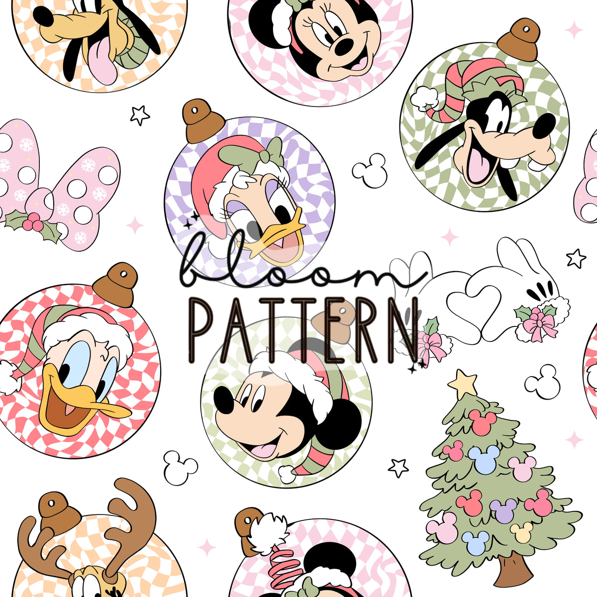 Christmas Pastel Trip Seamless Pattern