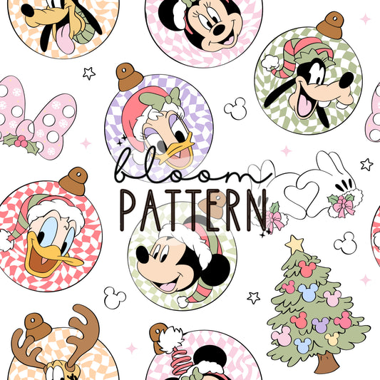 Christmas Pastel Trip Seamless Pattern