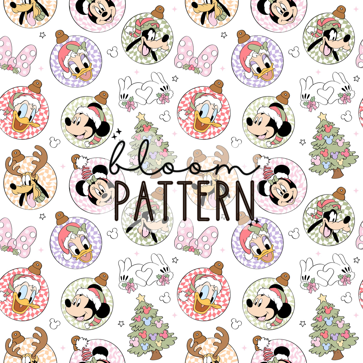 Christmas Pastel Trip Seamless Pattern