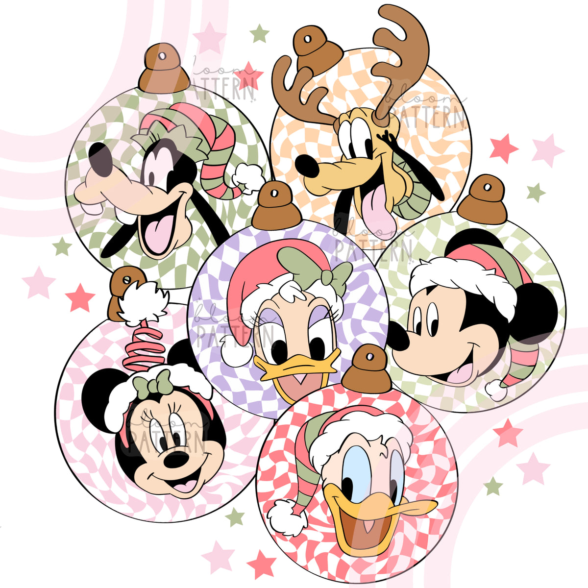 Christmas Magical Mouse Sublimation Design