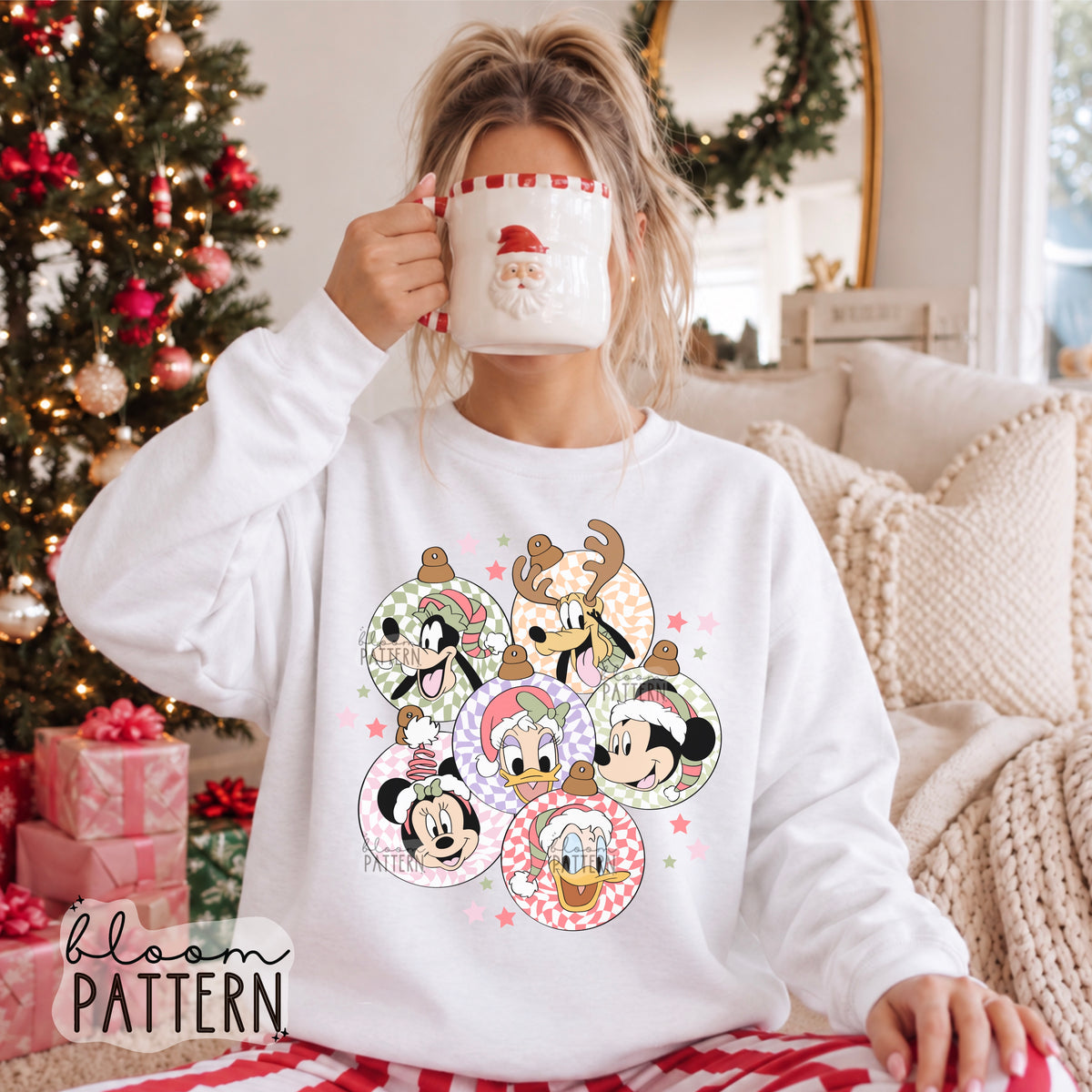 Christmas Magical Mouse Sublimation Design