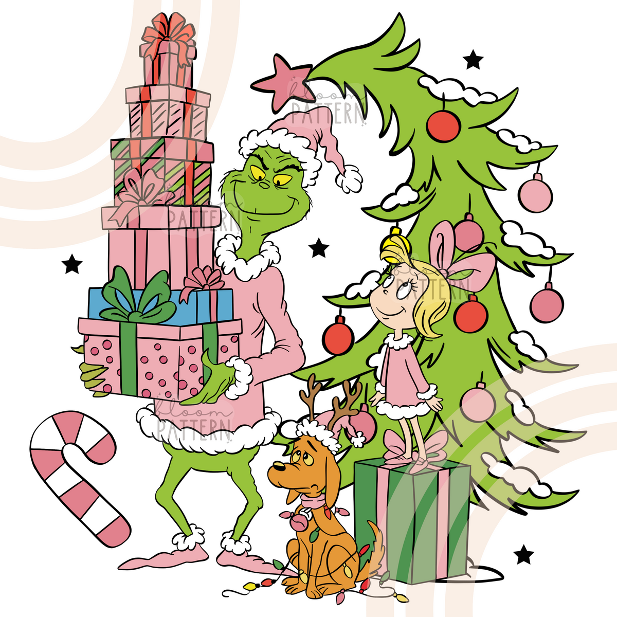 Grinch Christmas Sublimation Design