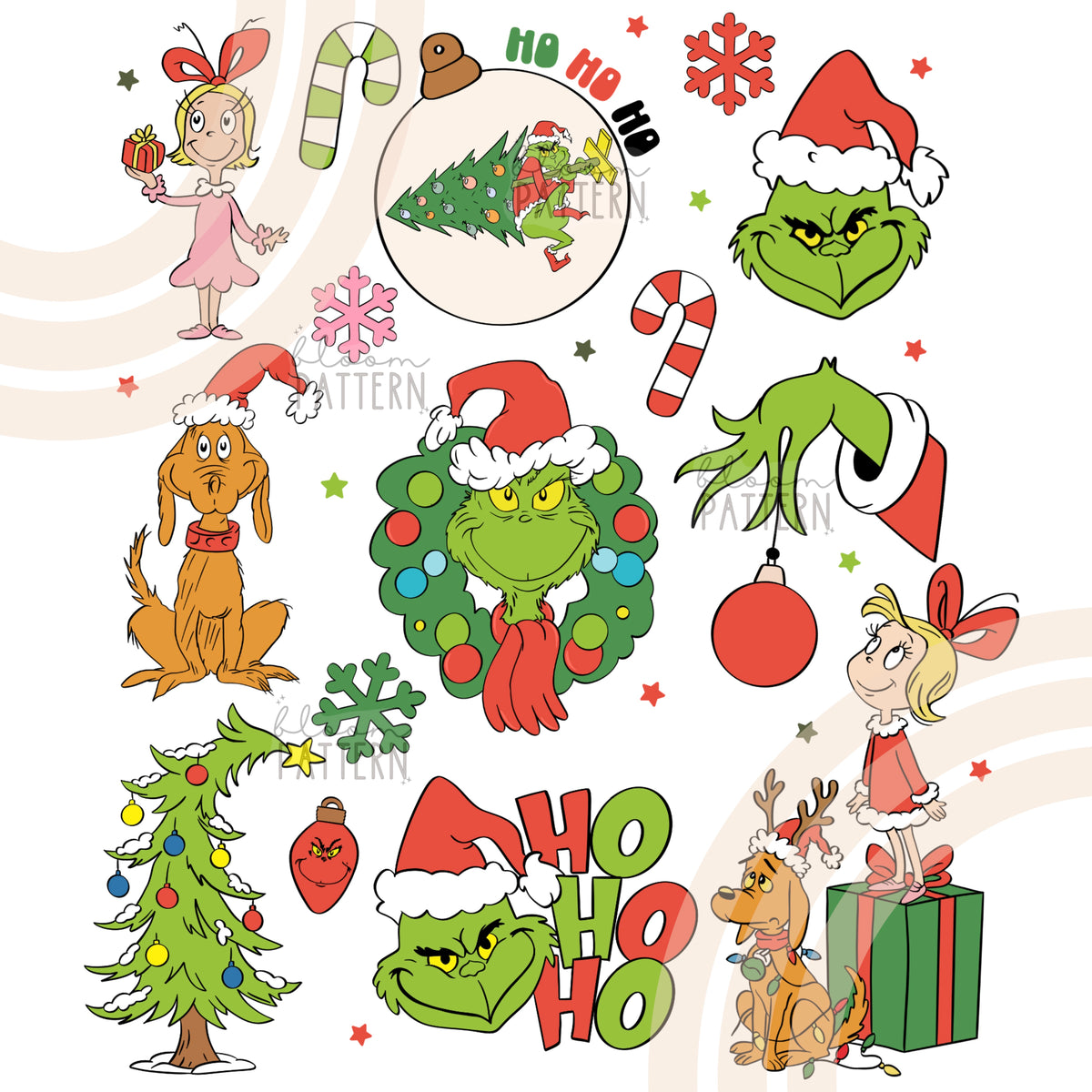 Grinch Christmas Sublimation Design