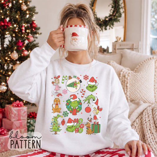 Grinch Christmas Sublimation Design