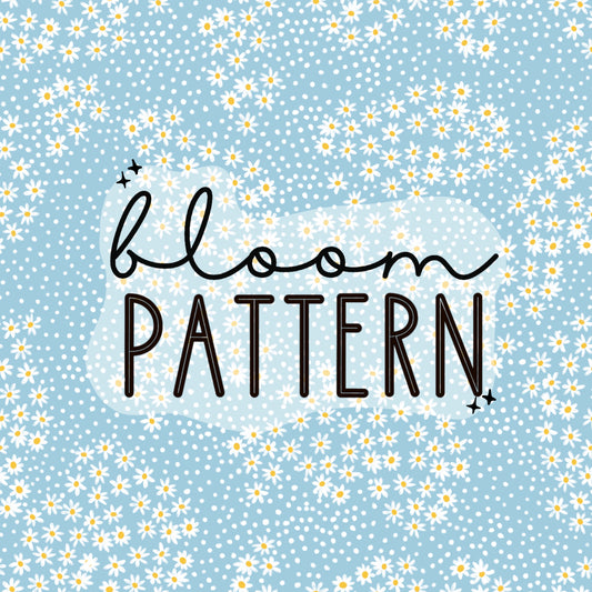 little Blue Flower Seamless Pattern