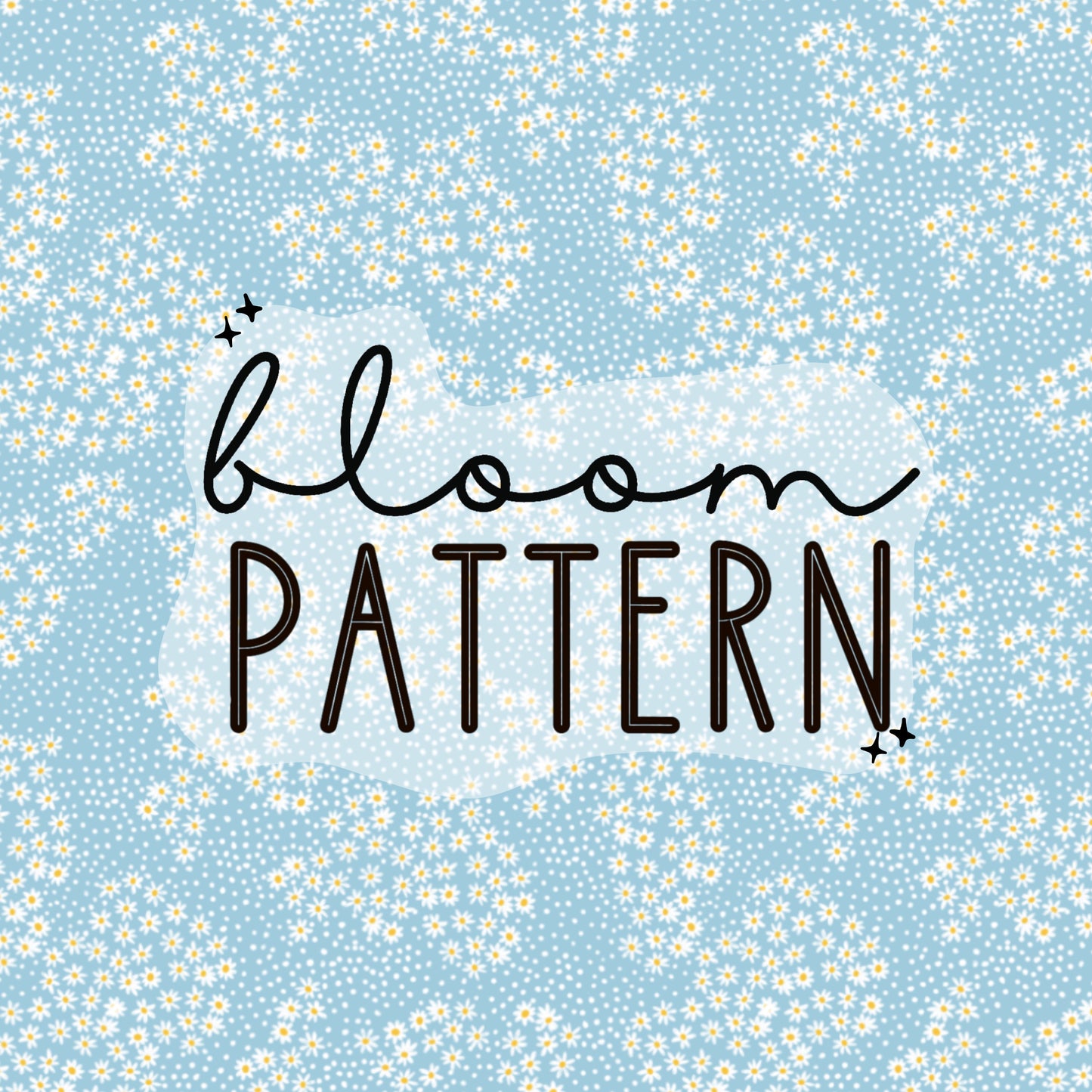 little Blue Flower Seamless Pattern