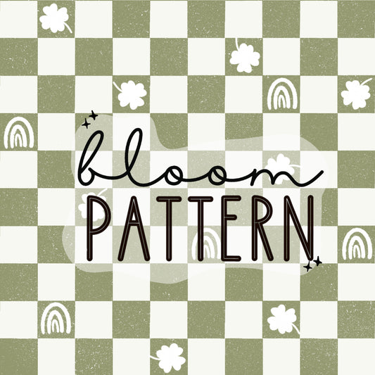 St Patricks Day Check Seamless Pattern